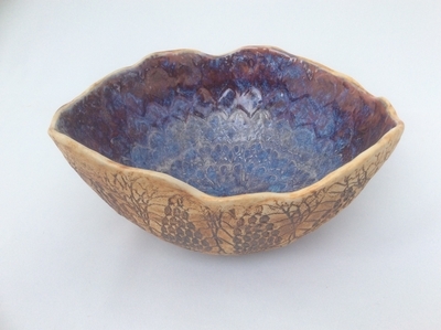 Tree bark bowl