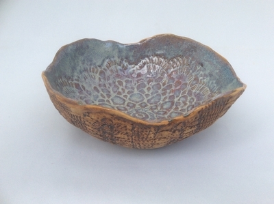 Tree bark bowl