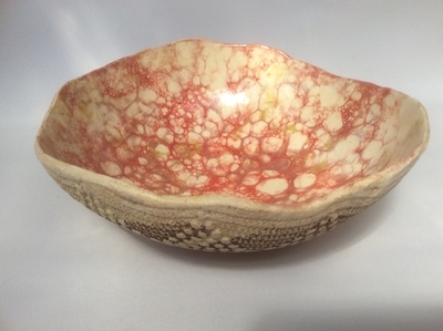 Bubble glaze bowl